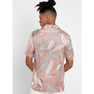 Oversized Paisley Print Resort Shirt