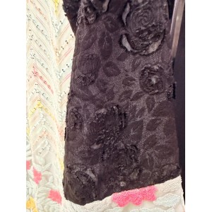 Rethread Rose and Sky Embroidery Abaya Transparent Shiffon