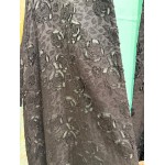 Rethread Rose and Sky Embroidery Abaya Transparent Shiffon
