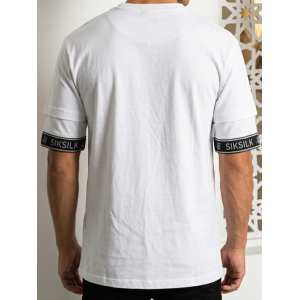 SikSilk Men’s Layered-Sleeve Mock T-Shirt