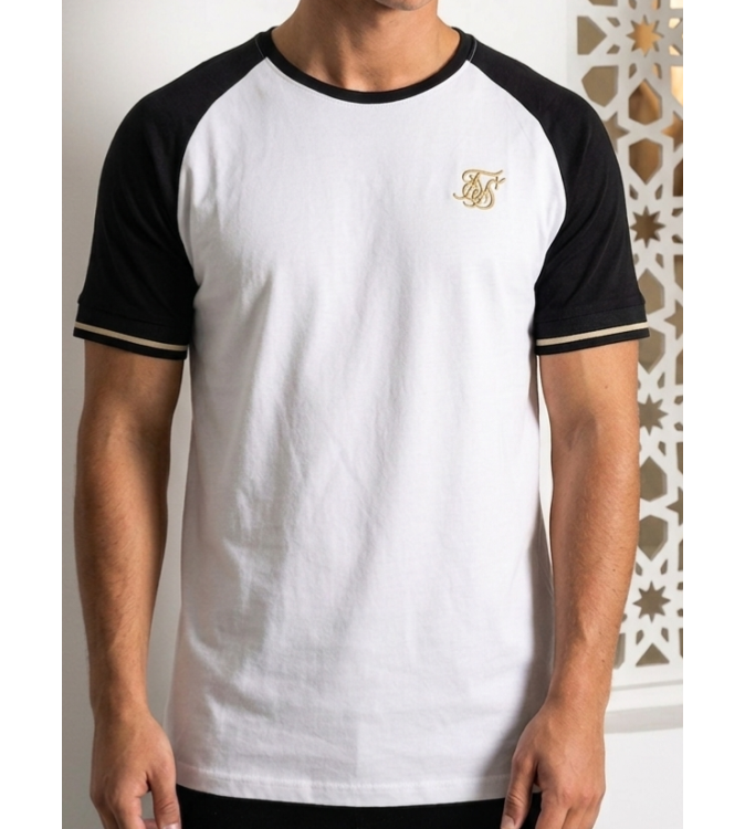 SikSilk Men’s Contrast Raglan T-Shirt
