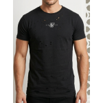SikSilk Men’s Distressed Logo T-Shirt