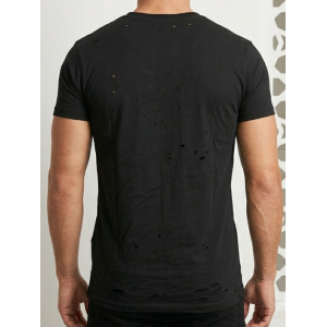 SikSilk Men’s Distressed Logo T-Shirt
