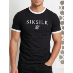 SikSilk Men’s Ringer Graphic T-Shirt