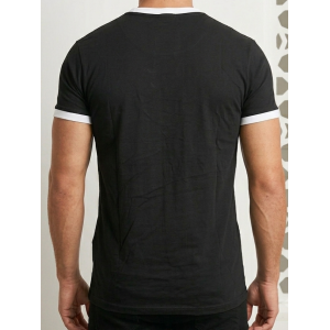 SikSilk Men’s Ringer Graphic T-Shirt