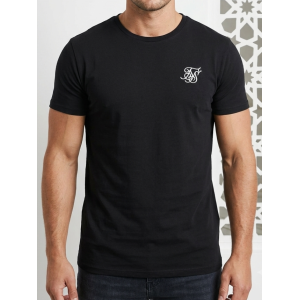 SikSilk Men’s Essential Monogram T-Shirt