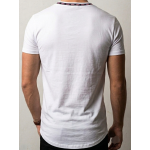 SikSilk Signia Tape Crew Neck Tee – White
