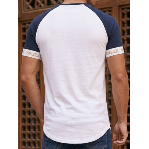 SikSilk Raglan Logo Tape Tee