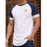 SikSilk Raglan Logo Tape Tee