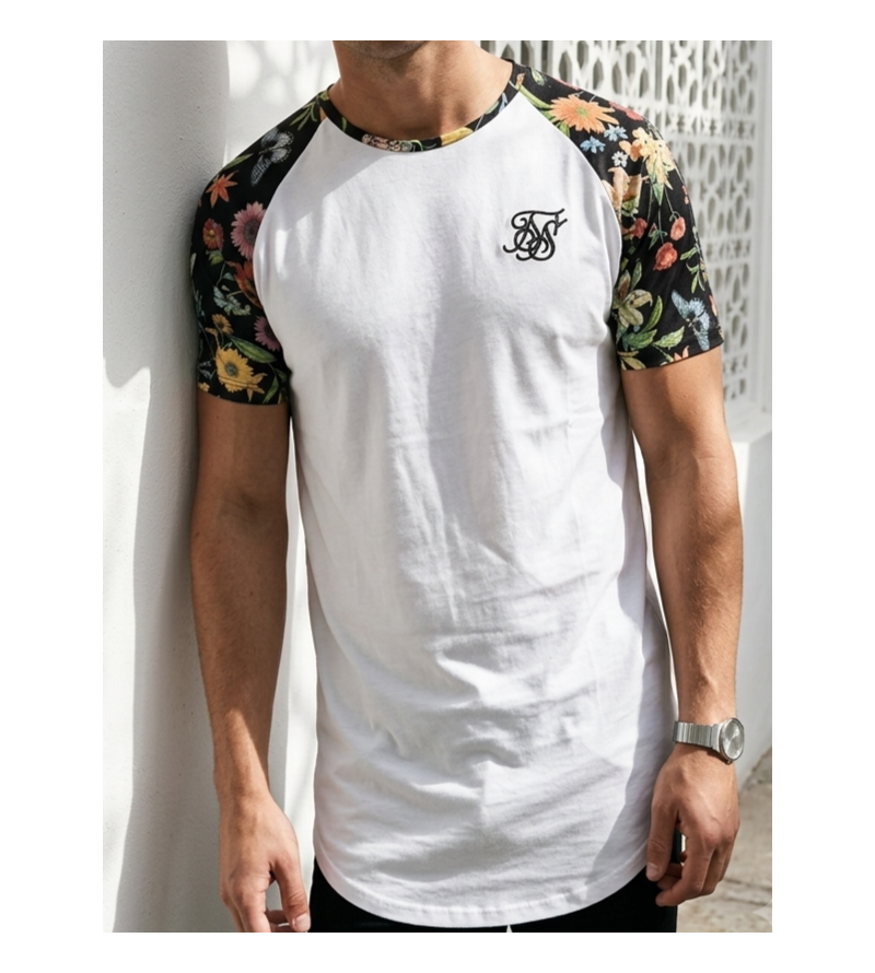 SikSilk Botanical Raglan Tee