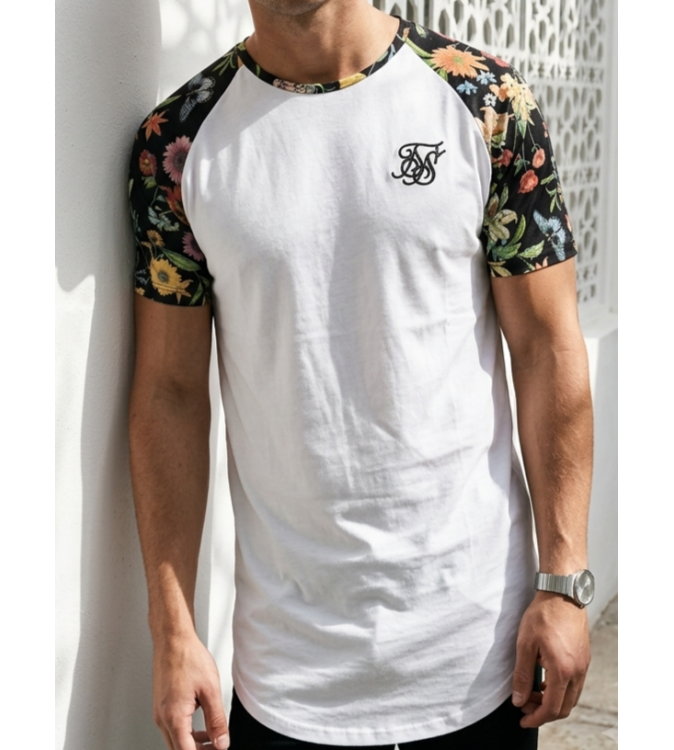 SikSilk Botanical Raglan Tee