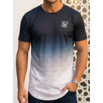 SikSilk Gradient Monogram Fade Tee