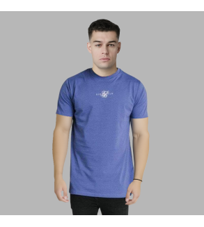 SikSilk Regular Basic T-Shirt Blue