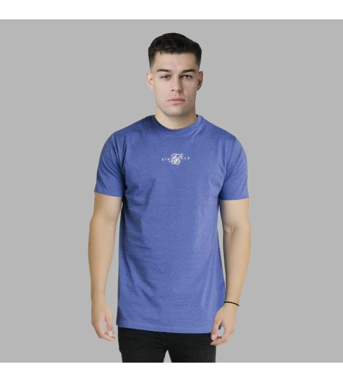 SikSilk Regular Basic T-Shirt Blue