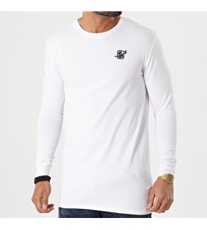 Siksilk Long Sleeve Straight Hem Gym Tee