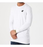 Siksilk Long Sleeve Straight Hem Gym Tee