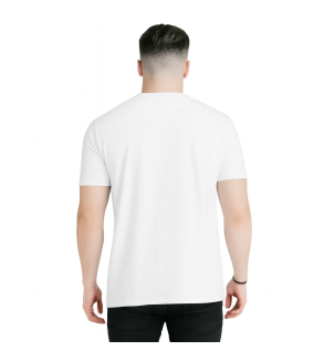 Siksilk Square Hem Standard Centre Logo T-Shirt - White