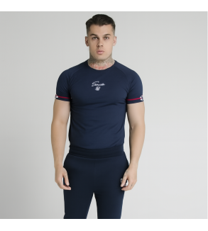 SikSilk Raglan Tech Tee Exposed Tape