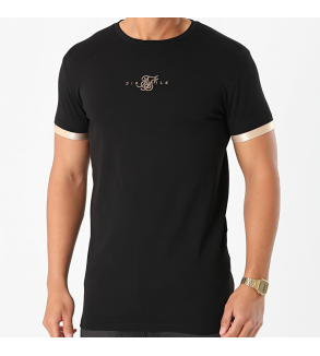 Siksilk Tee Shirt Inset Cuff Gym