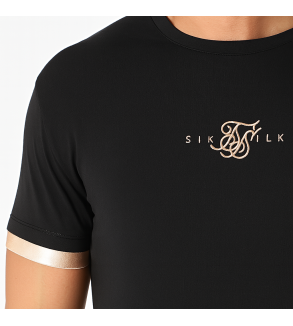 Siksilk Tee Shirt Inset Cuff Gym