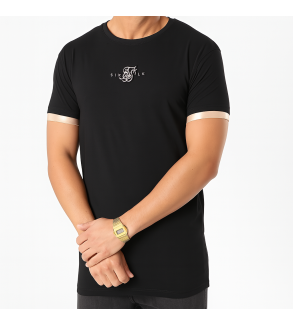 Siksilk Tee Shirt Inset Cuff Gym