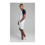 SikSilk Scope Tape Tech Tee SS-19162 WHITE/BLACK