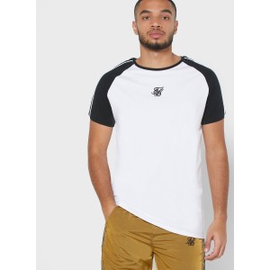 Siksilk Raglan Straight Hem Taped Gym Tee