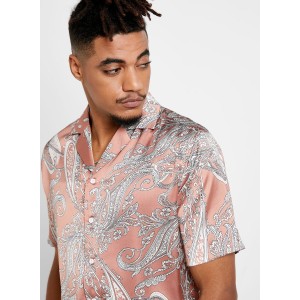 Oversized Paisley Print Resort Shirt